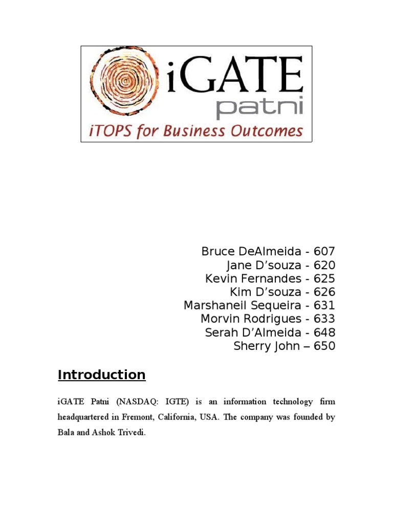 igate patni acquisition
